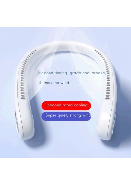 Bladeless Asma Boyun Fanı, 3 Hızlı Taşınabilir Spor Yapraksız Kişisel Şarj Edilebilir Soğutma Fanı (Yurt Dışından) fırsatları