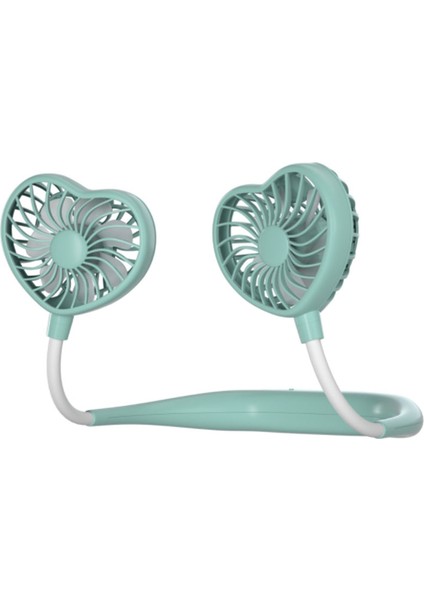 Mini USB Taşınabilir Fan Boyun Vantilatörü Küçük Masa Fanları Hava Soğutucu Klima Camgöbeği-Mavi (Yurt Dışından) indirimleri