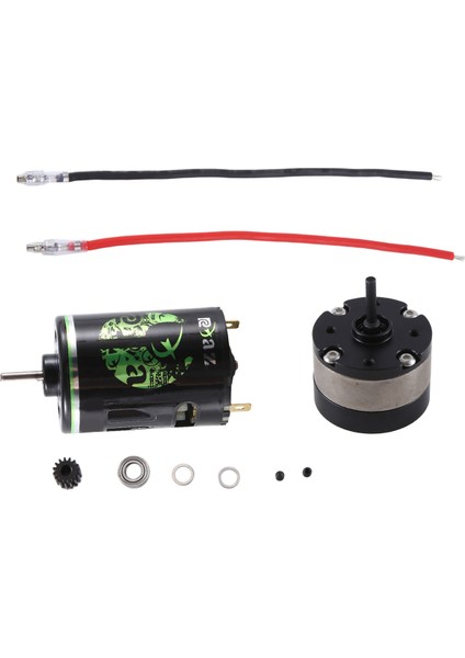 Rcxaz 540 Fırçalı Motor ve 1: 4.2 Oranı Düşürücü Planet Şanzıman 1/10 Rc Paletli Araba Için Traxxas Trx4 Eksenel SCX10, 20T (Yurt Dışından)