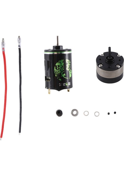 Rcxaz 540 Fırçalı Motor ve 1: 4.2 Oranı Düşürücü Planet Şanzıman 1/10 Rc Paletli Araba Için Traxxas Trx4 Eksenel SCX10, 20T (Yurt Dışından)