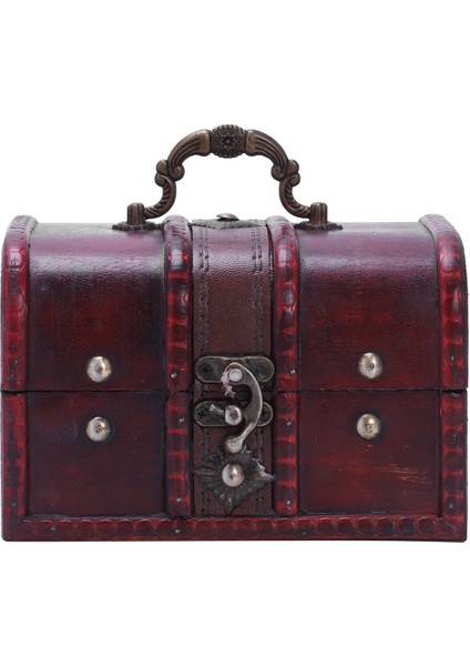 2x Çok Vintage Takı Kolye Bilezik Hediyeler Kutusu Depolama Organizatör Ahşap Kutular Boyutu: 16X11.5X10.2CM Türleri: Türleri 2 (Yurt Dışından)