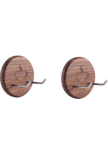 2x Espresso Portafilter Duvar Rafı Ceviz Duvara Monte Kancalar Kancalarla 51/54/58MM Portafilter Için Uygun (Yurt Dışından)