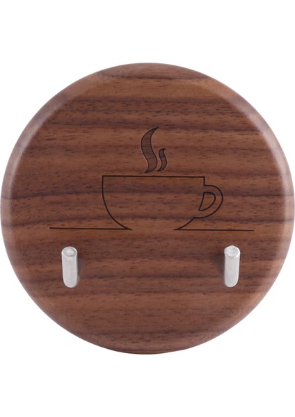 2x Espresso Portafilter Duvar Rafı Ceviz Duvara Monte Kancalar Kancalarla 51/54/58MM Portafilter Için Uygun (Yurt Dışından)