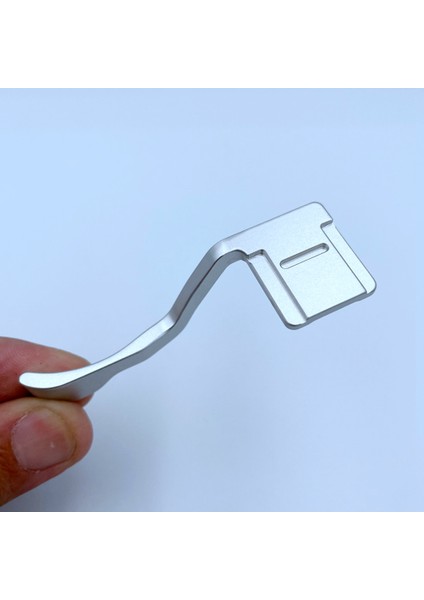 Sıcak Ayakkabı Başparmak Dayanağı Zfc Kamera ile Uyumlu El Tutacağı Flaş Kızağı Braketi Adaptörü Sıcak Ayakkabı Kapağı Başparmak Dayanağı Kavrama Gümüş (Yurt Dışından)