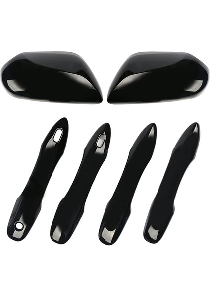 Yan Kapı Ayna Kapakları + Kapı Kolu Kapakları 2018 2019 2020 2021 2022 2023 Aksesuarlarıyla Uyumludur (Siyah) (Yurt Dışından) indirimleri