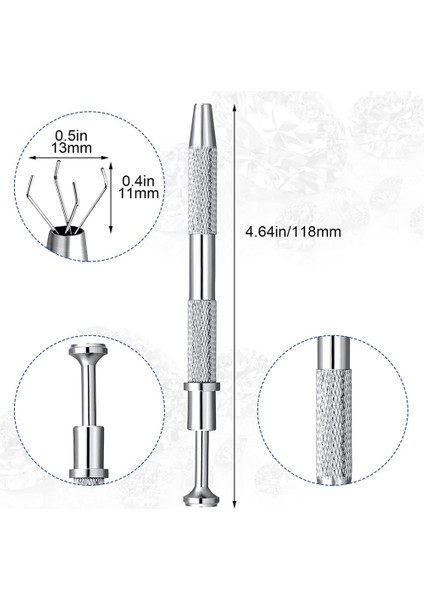 3 Paket Paslanmaz Çelik 4 Pençeli Toplama Aleti, Ic Çipi Için 4 Uçlu Kavrayıcı, Elektronik Bileşenler, Gümüş (Yurt Dışından)