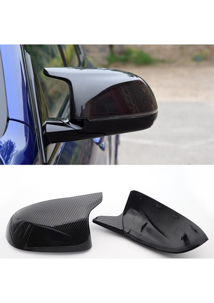 Karbon Fiber Abs Araba M Tarzı Kapı Yan Ayna Kapağı Arka Ayna Kapağı ile Uyumlu X3 F25 X4 F26 X5 F15 X6 F16 2014-2018 (Yurt Dışından) modelleri