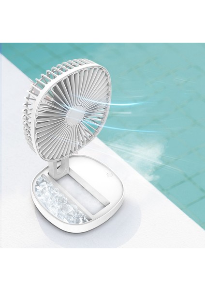 Geri Çekilebilir Katlanır Mini Masaüstü Fanı, Dış Mekan USB Fan Şarjı, Döndürülebilir Aromaterapi ve Buz, Pembe (Yurt Dışından) modelleri