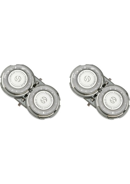 Philips PQ182 PQ183 PQ206 Için Abs Montaj Tutucu Kiti ile 2x Paslanmaz Çelik Evrensel Tıraş Bıçağı Tıraş Başlıkları (Yurt Dışından)