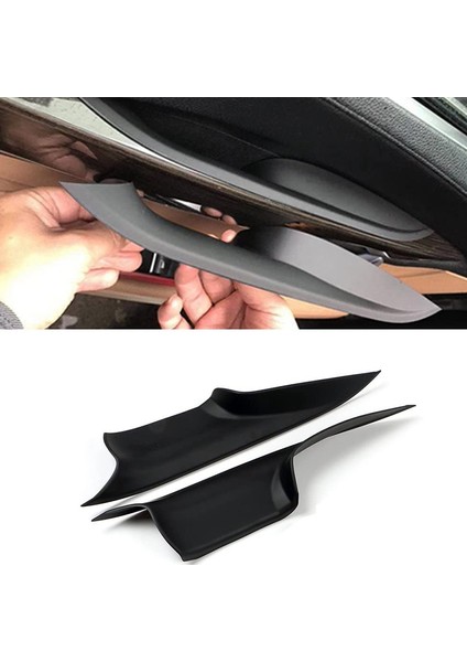 F01 F02 7 Serisi Kapı Çekme Kolu Kapakları, Sol Ön ve Sağ Ön Kapı Kolu Taşıyıcı Trim Kapak Kiti ile Uyumludur (Yurt Dışından)