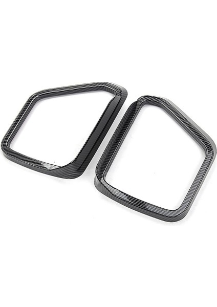 Dikiz Yan Ayna Kapağı Yağmur Kaş Vizör Gölge Koruma Trimi 2021 Aksesuarlarıyla Uyumlu Parlak Siyah (Yurt Dışından)