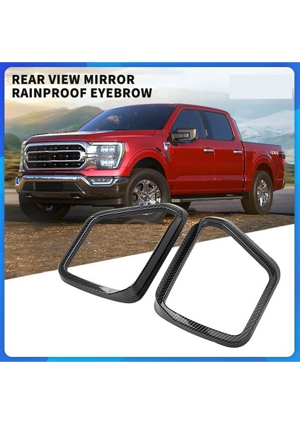 Dikiz Yan Ayna Kapağı Yağmur Kaş Vizör Gölge Koruma Trimi 2021 Aksesuarlarıyla Uyumlu Parlak Siyah (Yurt Dışından) fiyatları