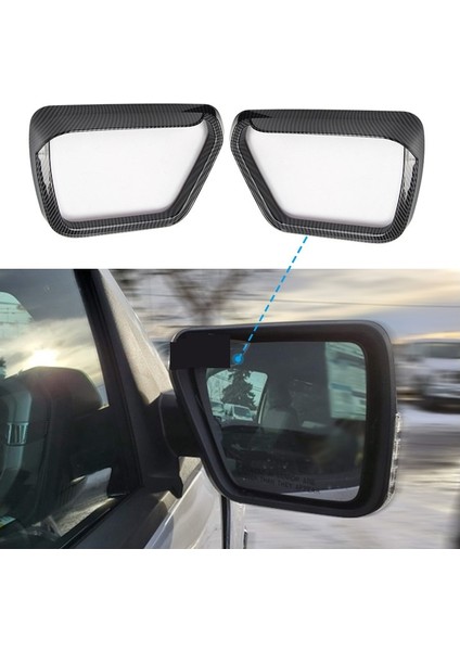 Dikiz Yan Ayna Kapağı Yağmur Kaş Vizör Gölge Koruma Trimi 2021 Aksesuarlarıyla Uyumlu Parlak Siyah (Yurt Dışından) modelleri