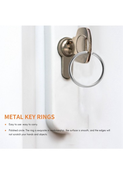 100 Adet, 1 Inç Anahtarlık Açık Anahtarlık Metal Anahtarlık Düz Halka Ev Araba Anahtarlık (Yurt Dışından) modelleri