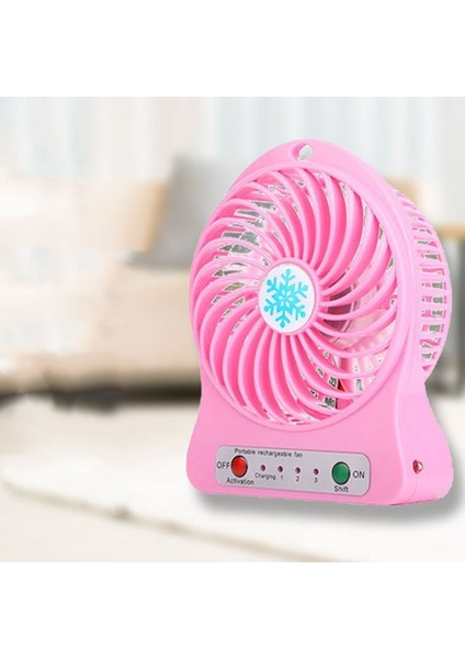 Taşınabilir Şarj Edilebilir Mini Fan Hava Soğutucu Masası USB Soğutma El Fanları Mavi (Yurt Dışından) fırsatları