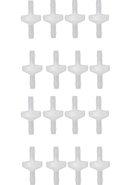 16 Adet 1/4 Inç Çek Valf 6mm Pvdf Tek Yönlü Valf Inline Çek Valf Yakıt Gaz Sıvı Hava Için Çek Valf Geri Dönüşsüz (Yurt Dışından)