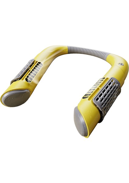 Mini Boyun Fanı Taşınabilir Bladeless USB Spor Hayranları Ev Dış Mekan Giyilebilir Asma Klima Soğutucu - Sarı (Yurt Dışından) indirimleri