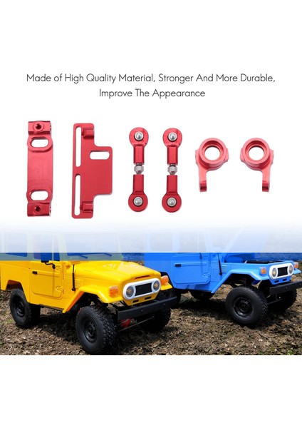 Metal Direksiyon Kupası Üst Alt Salıncak Kolu Koltuk Direksiyon Kaydırıcı Dönüm Bloğu D12 1/10 Rc Araba Yükseltme Parçaları, 1 (Yurt Dışından) fiyatları