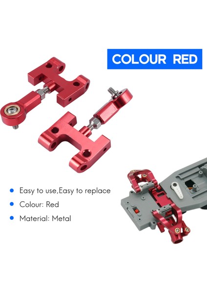 Metal Direksiyon Kupası Üst Alt Salıncak Kolu Koltuk Direksiyon Kaydırıcı Dönüm Bloğu D12 1/10 Rc Araba Yükseltme Parçaları, 1 (Yurt Dışından) modelleri