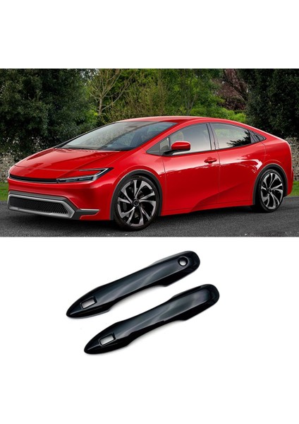 Prius 60 2023 Dış Kapı Kolu Kapağı Koruyucu Kapak Trim Araba Aksesuarları, Abs Siyah (Yurt Dışından)