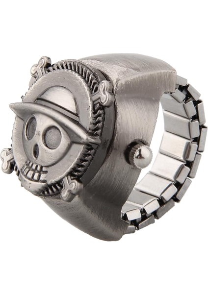 Vintage Sevimli Kafatası Korsan Metal Cep Parmak Yüzük Saat (Yurt Dışından)
