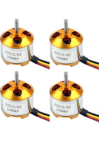 4 Adet 2212 2200KV Fırçasız Motor Montajlı 6t Dıy Rc Uçak Uçak ile Uyumlu Çok Helikopter Quadcopter Drone (Yurt Dışından)