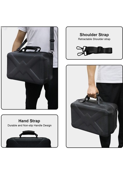 Ince Konsol Çok Fonksiyonlu Crossbody Sert Çanta ile Uyumlu Portal El Fermuarlı Eva Saklama Koruma Çantası ile Uyumlu (Yurt Dışından) fiyatları