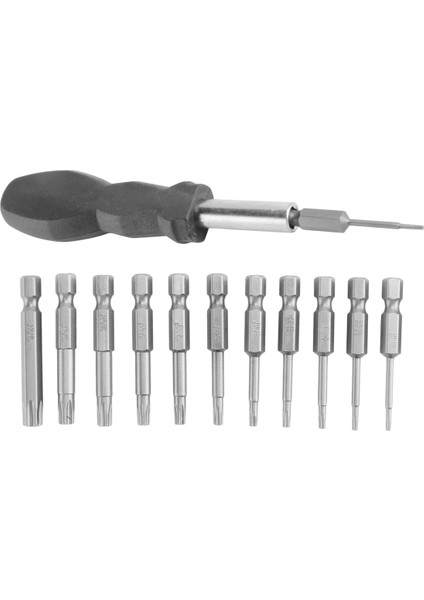 12 Paket Torx Başlı Tornavida Ucu Seti 1/4 Inç Hex Shank T5-T40 Yıldız Tornavida Alet Kiti 1 Paket Saplı (Yurt Dışından) modelleri