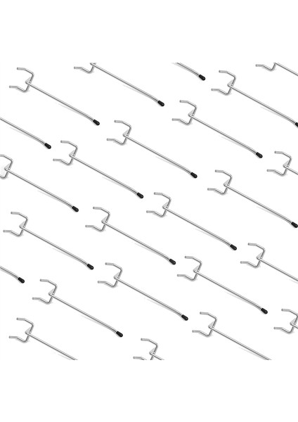50 Adet Delikli Pano Kancaları Garaj Organizasyonu Için Duvar Depolama Alet Düzenleyici Uyar 1/4 Inç 1/8 Inç Delikli Pano Kapaklı 4 Inç (Yurt Dışından)
