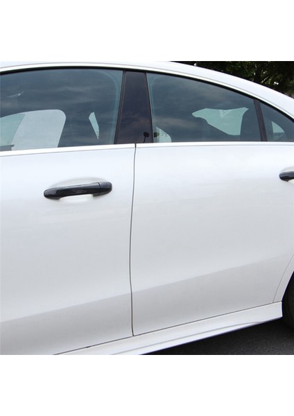 4 Adet Karbon Fiber Araba Kapı Kulp Kılıfı Trim Ce Gla Glc Sınıfı W247 2022 ile Uyumlu (Yurt Dışından)