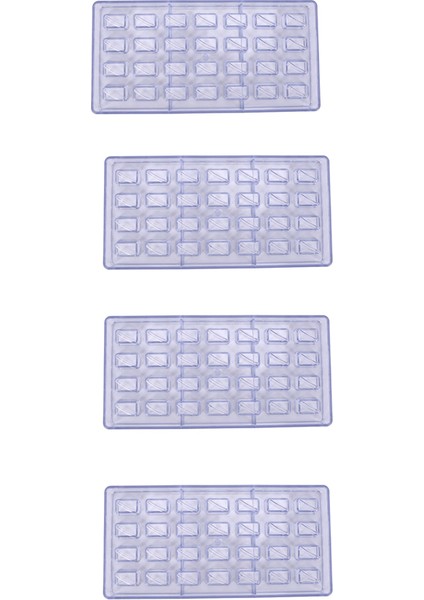 Торт В Форме,4x Diy Pasta Araçları Polikarbonat Çikolata Kalıpları ve Çikolata Yapımı Malzemeleri Şeker Kek Pişirme Kalıbı (Yurt Dışından)