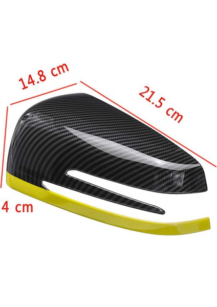 2x Araba Dikiz Yan Aynalar Kapak Kapağı ile Uyumlu - Ce Cla Gla Sınıfı W176 W117 Karbon + Kırmızı (Yurt Dışından) fırsatları