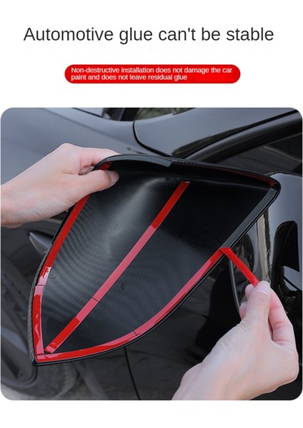 Model Y ile Uyumlu Model 3 Yan Kapı Ayna Kapakları Yan Ayna Kapakları Ters Ayna Kapakları, Parlak Karbon Fiber (Yurt Dışından) fiyatları