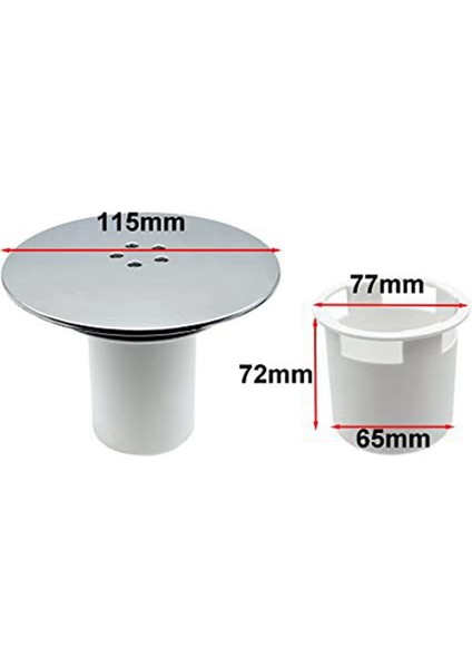Sıhhi Tesisat Banyo Yer Sifonu Plastik Duş Kanalı Yer Sifonu (Yurt Dışından)