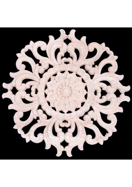 3x Çok Ahşap Oyma Uzun Onlay Aplike Boyasız Çiçek Duvarlar Dolapları Kapı Dekor Tipi: 15CM Tip A (Yurt Dışından) modelleri