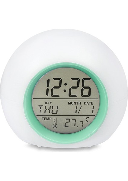 3x Çocuk Çalar Saat - Yatak Odaları Için 7 Renk Değiştirme, Basma Kontrolü ve Erteleme Işlevli Uyandırma Işığı Dijital Saat (Yurt Dışından) modelleri