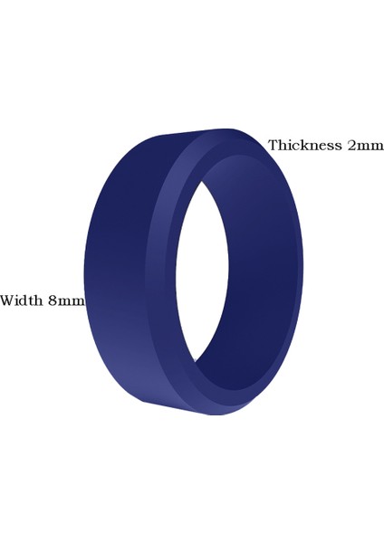 8mm Popüler Erkek Kadın Silikon Serin Yüzükler Silikon Alyans Çevre Açık Spor Ringx2 9 (Yurt Dışından) fiyatları