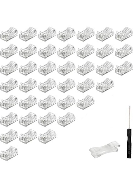 Многоцелевые Наборы,40 Paket Rgb LED Işık Şeridi Konnektörleri, 4-Pin 10MM Lehimsiz LED Şerit - Tel Hızlı Bağlantı, Su Geçirmez Adaptör (Yurt Dışından)