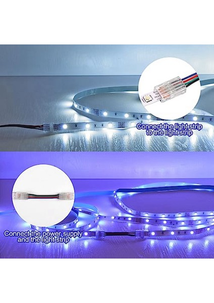 Многоцелевые Наборы,40 Paket Rgb LED Işık Şeridi Konnektörleri, 4-Pin 10MM Lehimsiz LED Şerit - Tel Hızlı Bağlantı, Su Geçirmez Adaptör (Yurt Dışından) modelleri