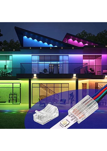 Многоцелевые Наборы,40 Paket Rgb LED Işık Şeridi Konnektörleri, 4-Pin 10MM Lehimsiz LED Şerit - Tel Hızlı Bağlantı, Su Geçirmez Adaptör (Yurt Dışından) fırsatları