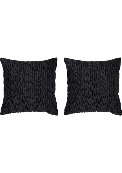 Adet Süper Yumuşak Kadife Dekoratif Kırlent Kapakları 18X18 Inç Doku Yastık Kılıfı Yastık Kabuk Için Kanepe-A (Yurt Dışından)