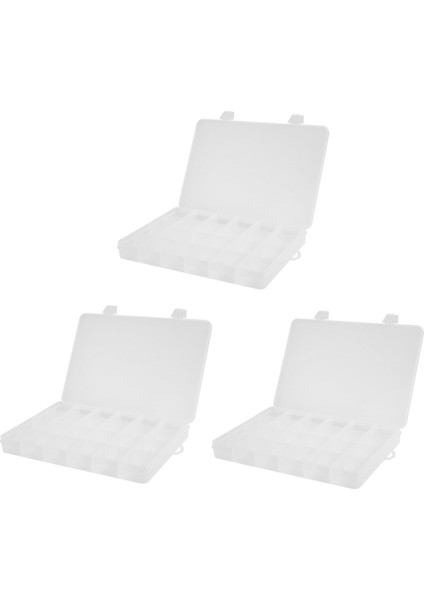 3X24 Bölmeli Plastik Kutu Kasa Takı Boncuk Saklama Kabı Zanaat Organizatör (Yurt Dışından)