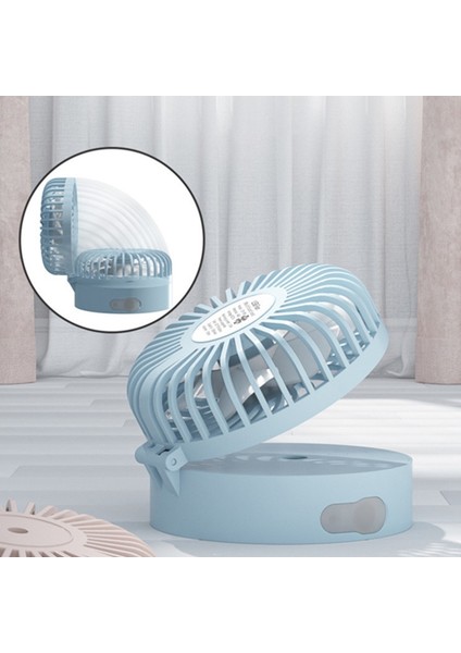 Taşınabilir Yaz Mini El Katlanır Fan USB Şarj Edilebilir Klima Nemlendirici Renkli LED Beyaz (Yurt Dışından) fırsatları