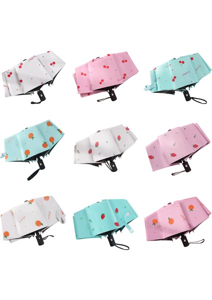 Küçük Mini Şemsiye Otomatik Kompakt Seyahat ile Uyumlu Taşınabilir Şemsiye Dış Mekan Güneş Kremi Yağmur Geçirmez C (Yurt Dışından) fırsatları