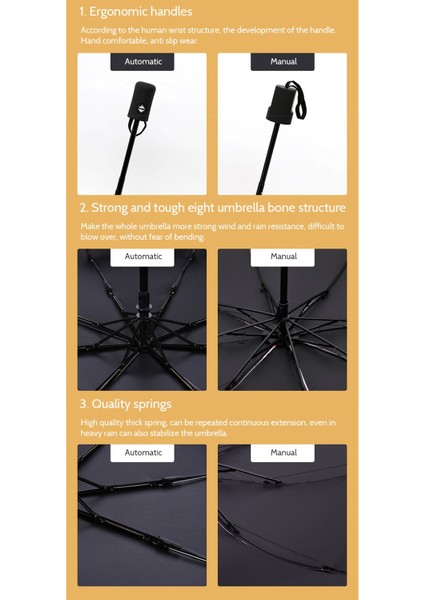 Küçük Mini Şemsiye Otomatik Kompakt Seyahat ile Uyumlu Taşınabilir Şemsiye Dış Mekan Güneş Kremi Yağmur Geçirmez C (Yurt Dışından) indirimleri
