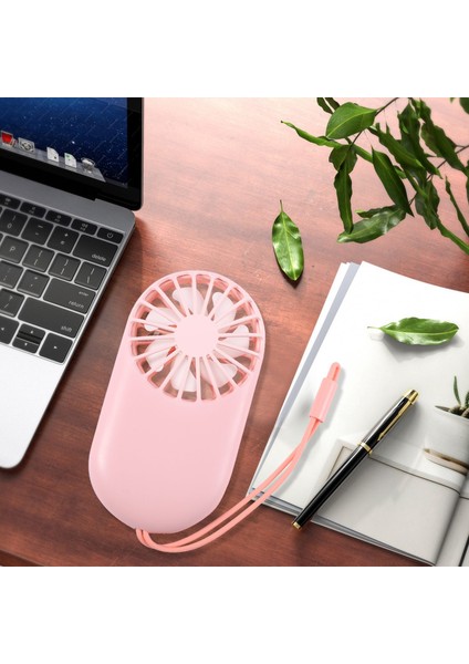 Sevimli Mini Masa Fanı, Taşınabilir Kişisel Masa Ofis Için Küçük El Elektrikli Soğutma Fanı, Açık Kamp (Pembe) (Yurt Dışından)