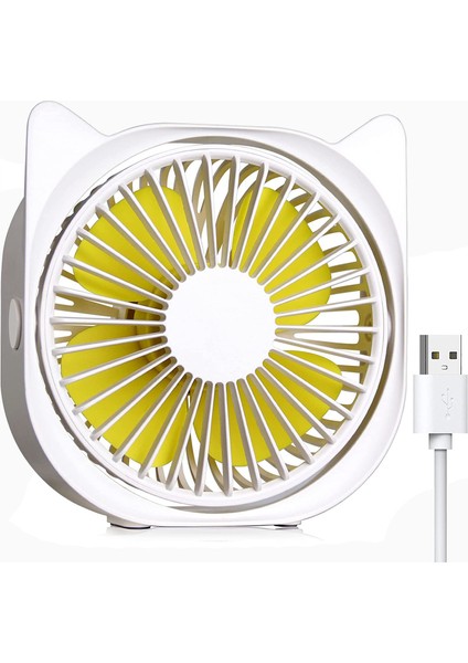 USB Masa Fanı, Ev ve Ofis Masası Için Taşınabilir Mini Fan 3 Hız 360° Dönüş (Yurt Dışından) fiyatları