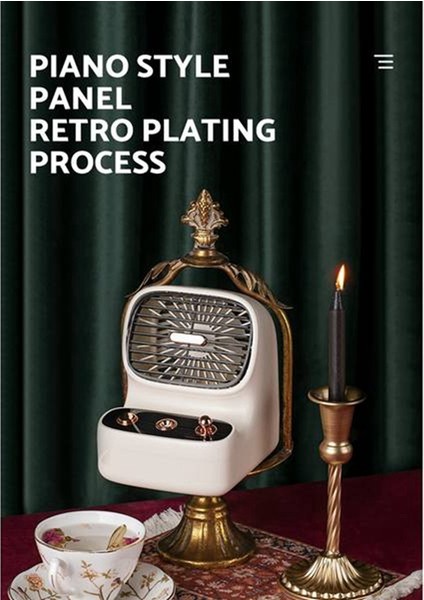 Taşınabilir Retro Fan USB Hava Soğutma Mini Klima Nemlendirici Masaüstü Soğutucu Ev-Yeşil Için (Yurt Dışından) fırsatları