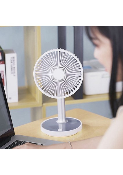Taşınabilir Masaüstü Fan Hava Sirkülasyonu Kişisel Soğutma USB Şarjı Ofis Evleri Için Küçük Soğutucu (Yeşil) (Yurt Dışından)
