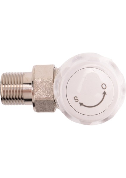 Termostatik Radyatör Vanası 2 Adet 15MM x 1/2 Inç Termostatik Açı Trv Termostatik Radyatör Vanası Ev Ofis Için (Yurt Dışından)